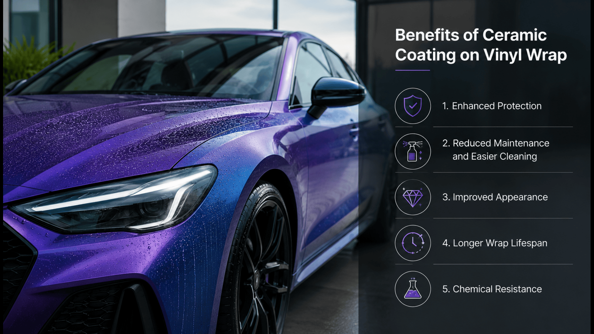 Benefits of Ceramic Coating on Vinyl Wrap