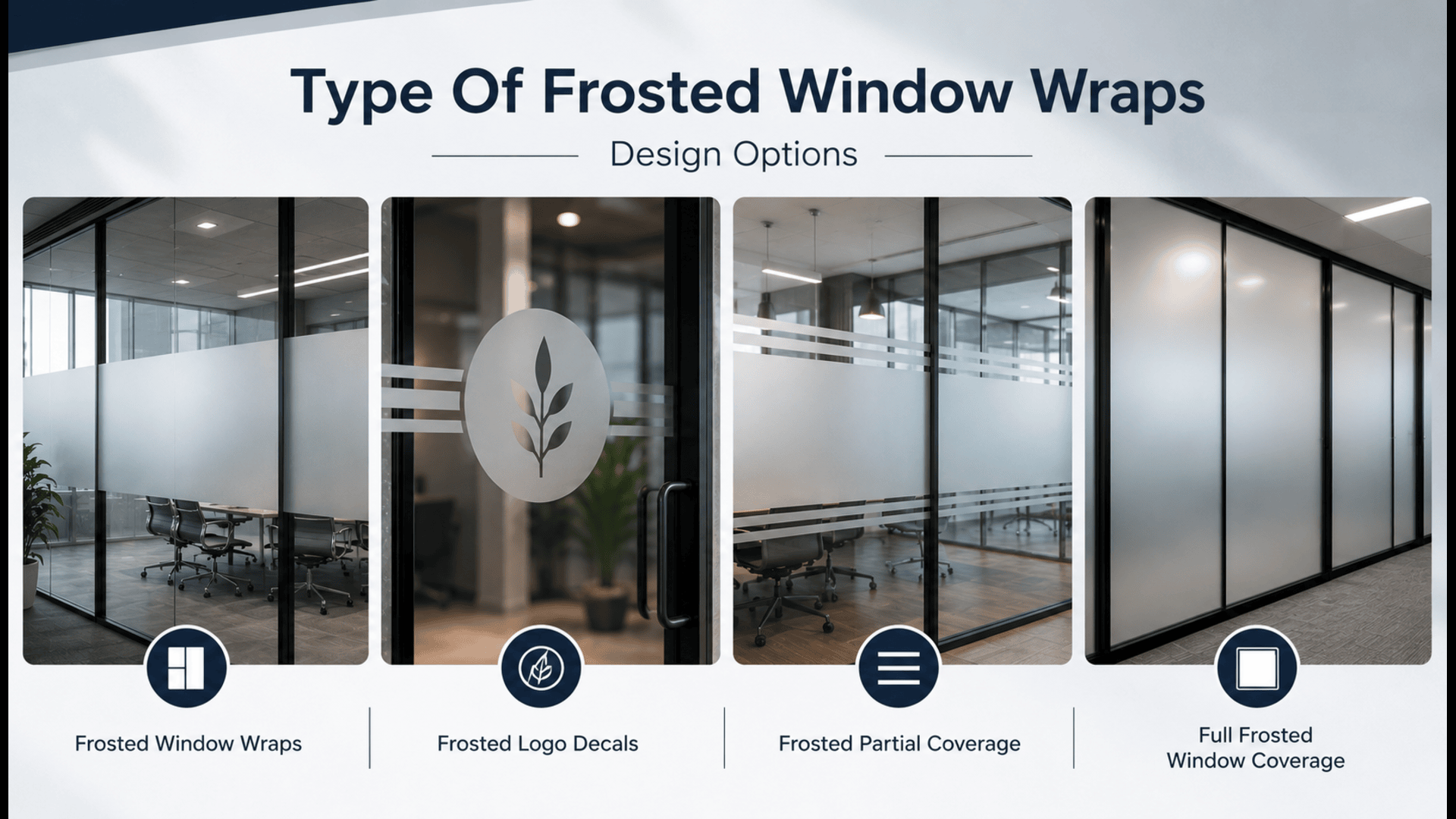 Type Of Frosted Window Wraps Design Options