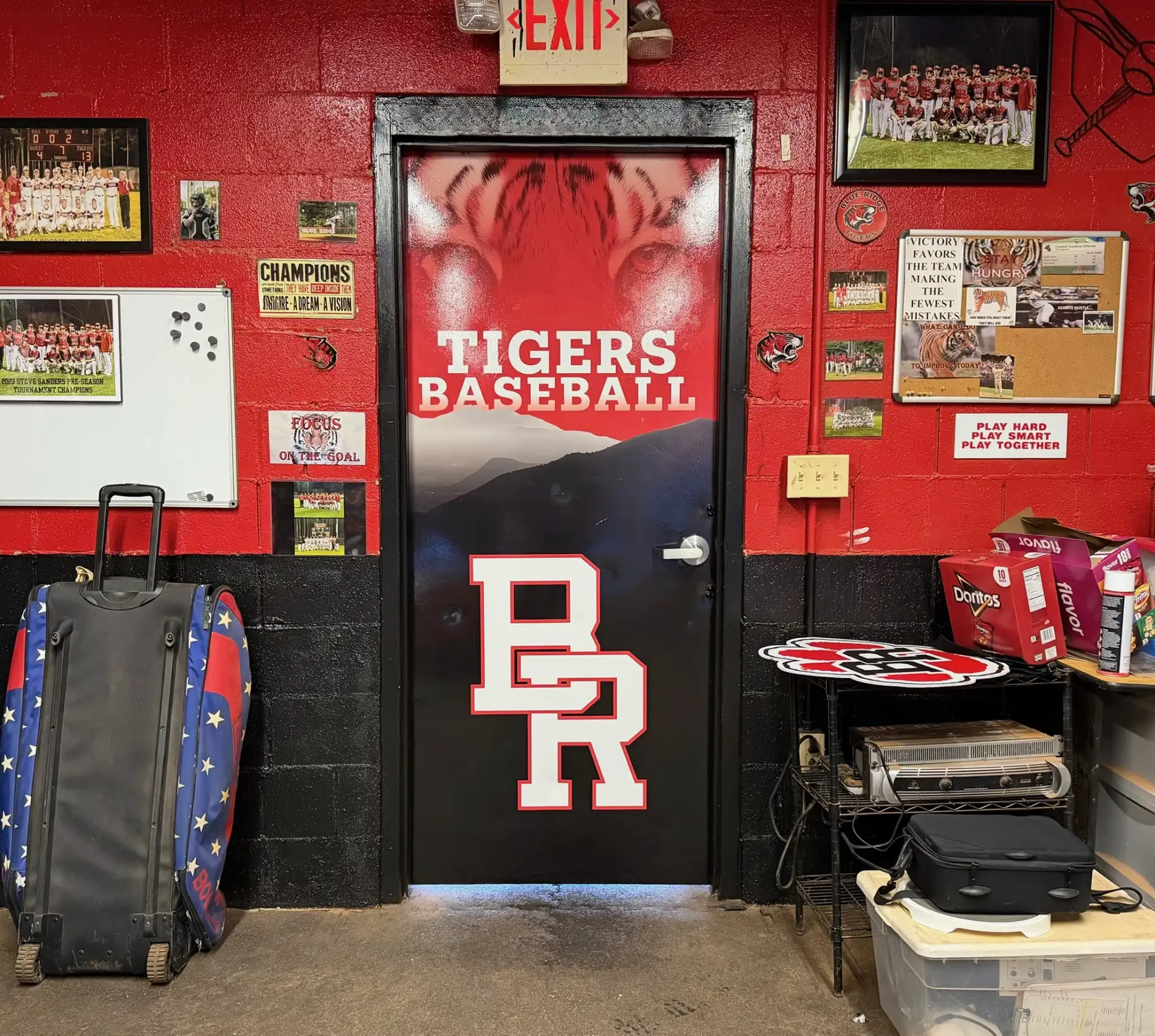 tigers baseball wall murals